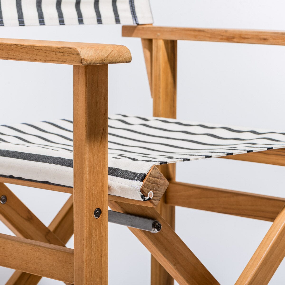 The Directors Chair - Table Height - Monaco Black Stripe Directors Chair Business & Pleasure Co Aus