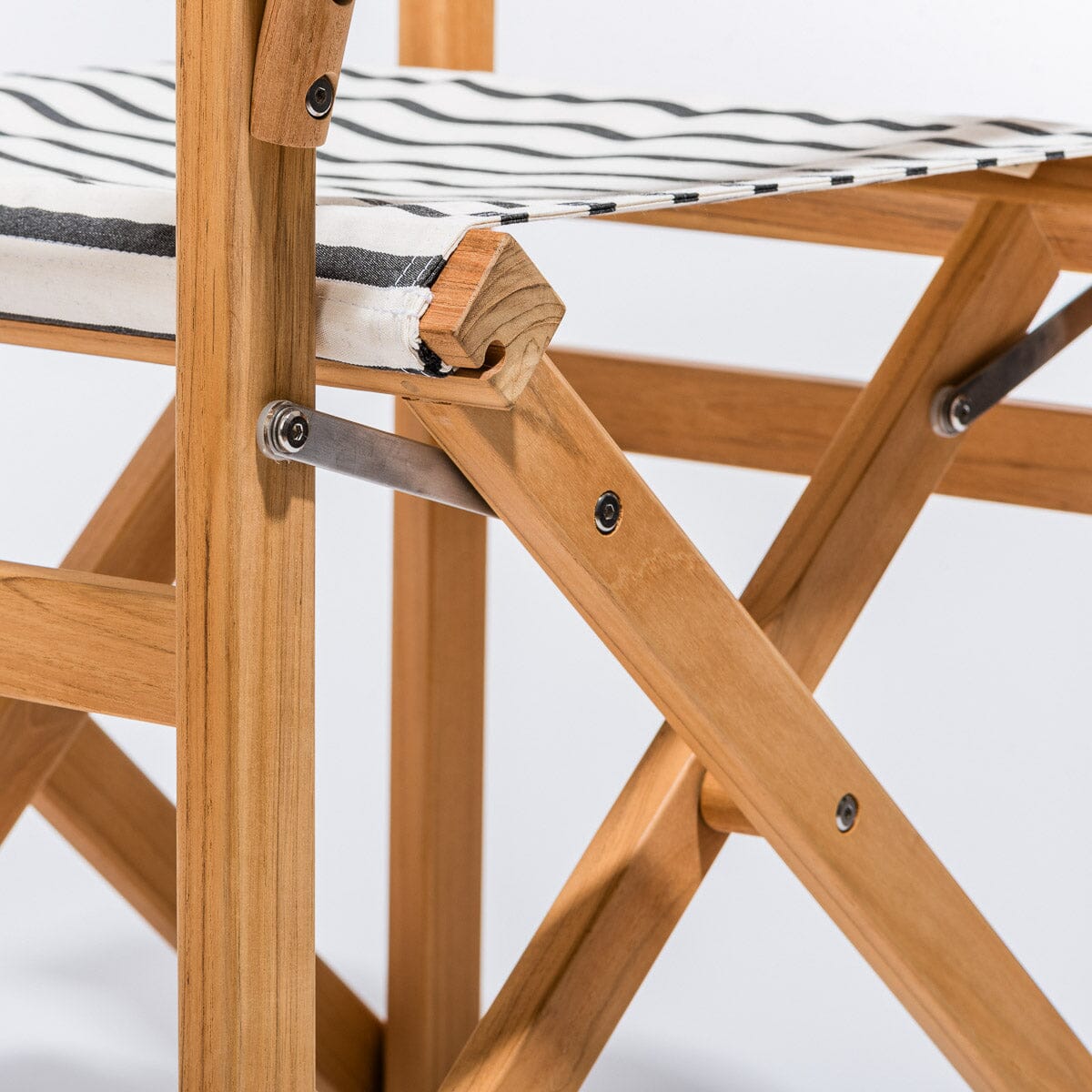 The Directors Chair - Table Height - Monaco Black Stripe Directors Chair Business & Pleasure Co Aus