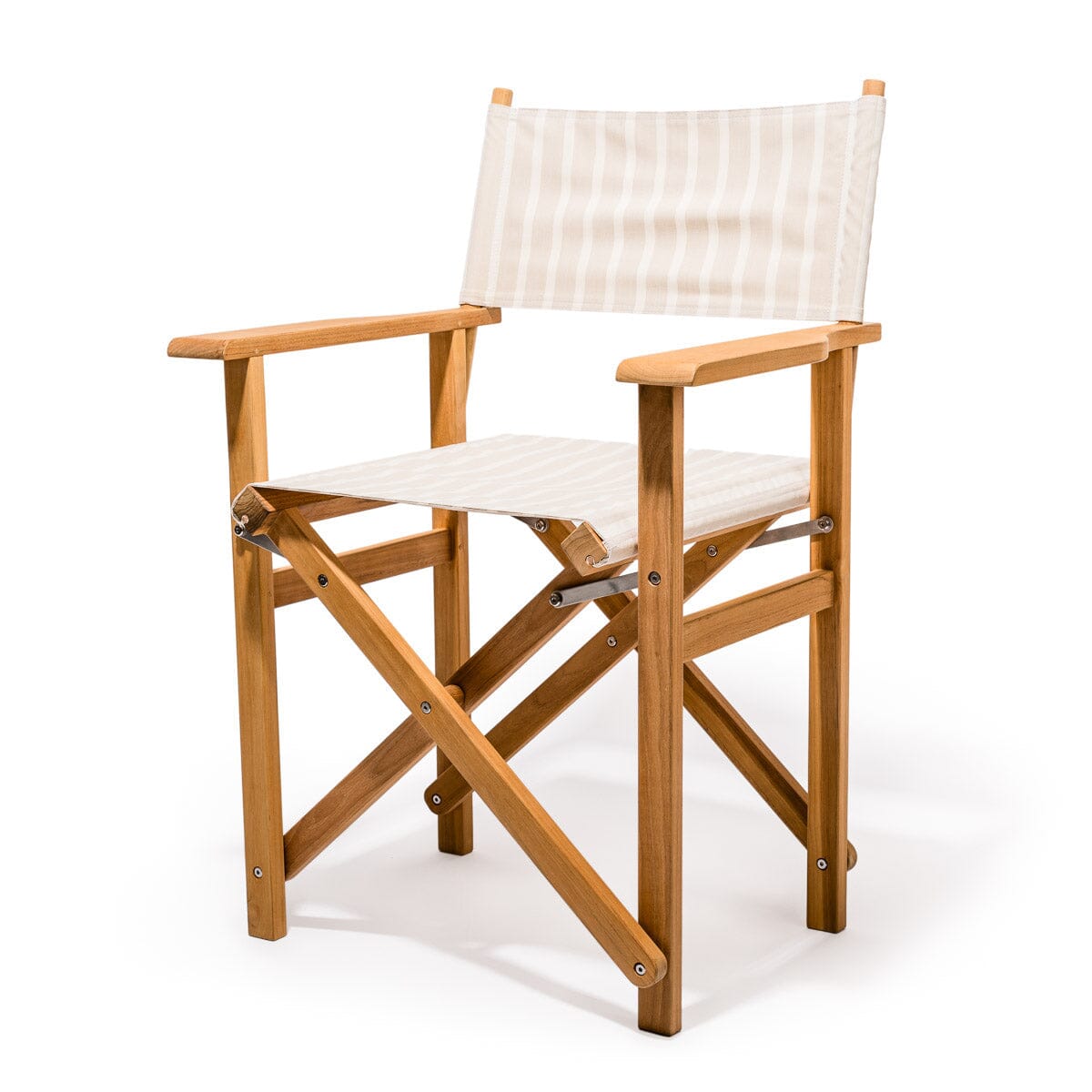 The Directors Chair - Table Height - Monaco Natural Stripe Directors Chair Business & Pleasure Co Aus 