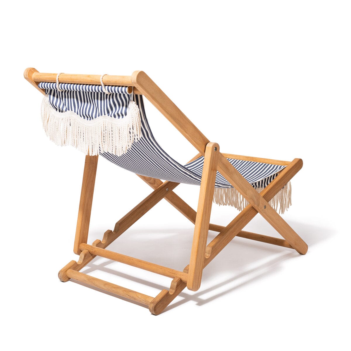 The Sling Chair - Lauren's Navy Stripe Sling Chair Business & Pleasure Co.