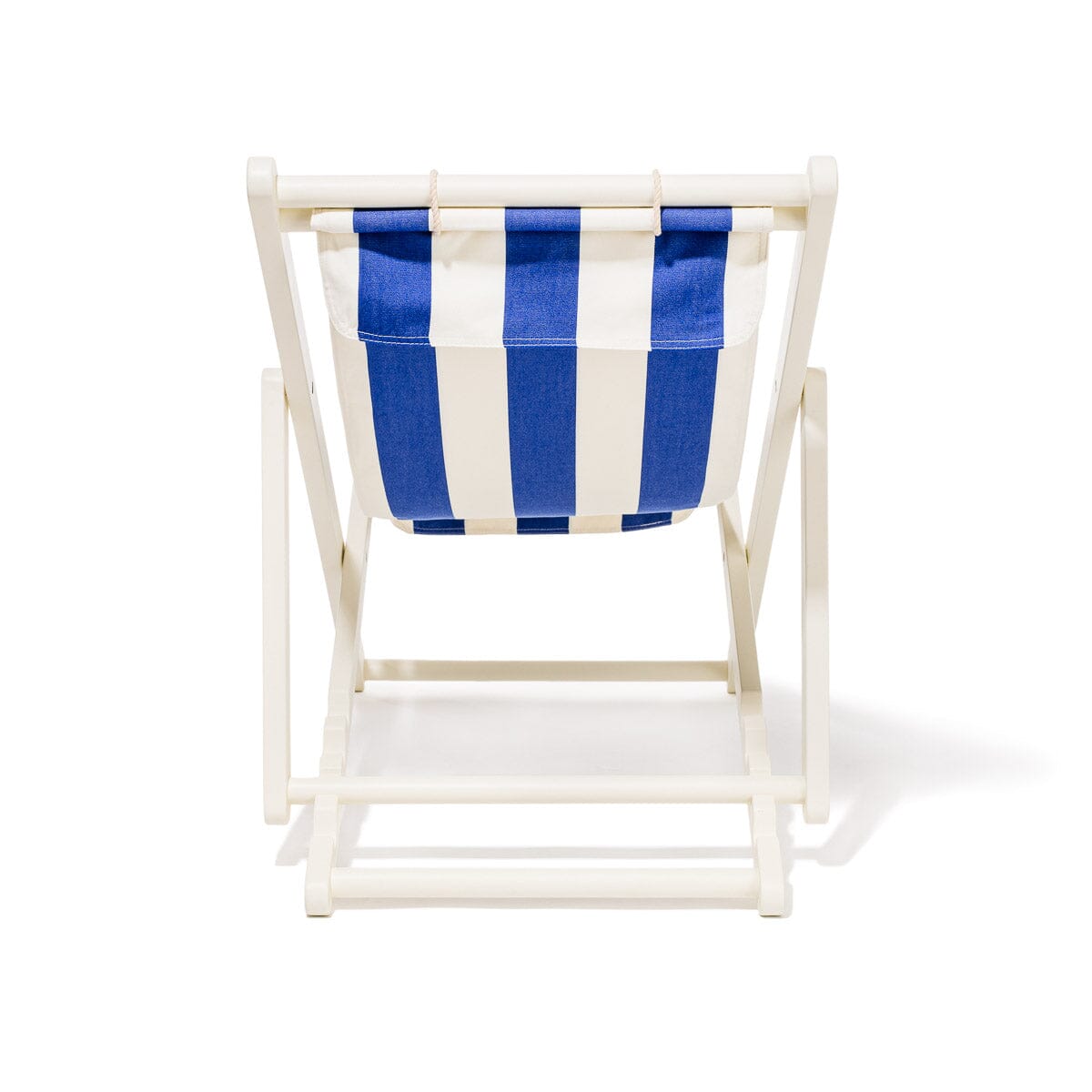 The Sling Chair - Acacia White - Crew Mediterranean Blue Stripe Sling Chair Business & Pleasure Co.