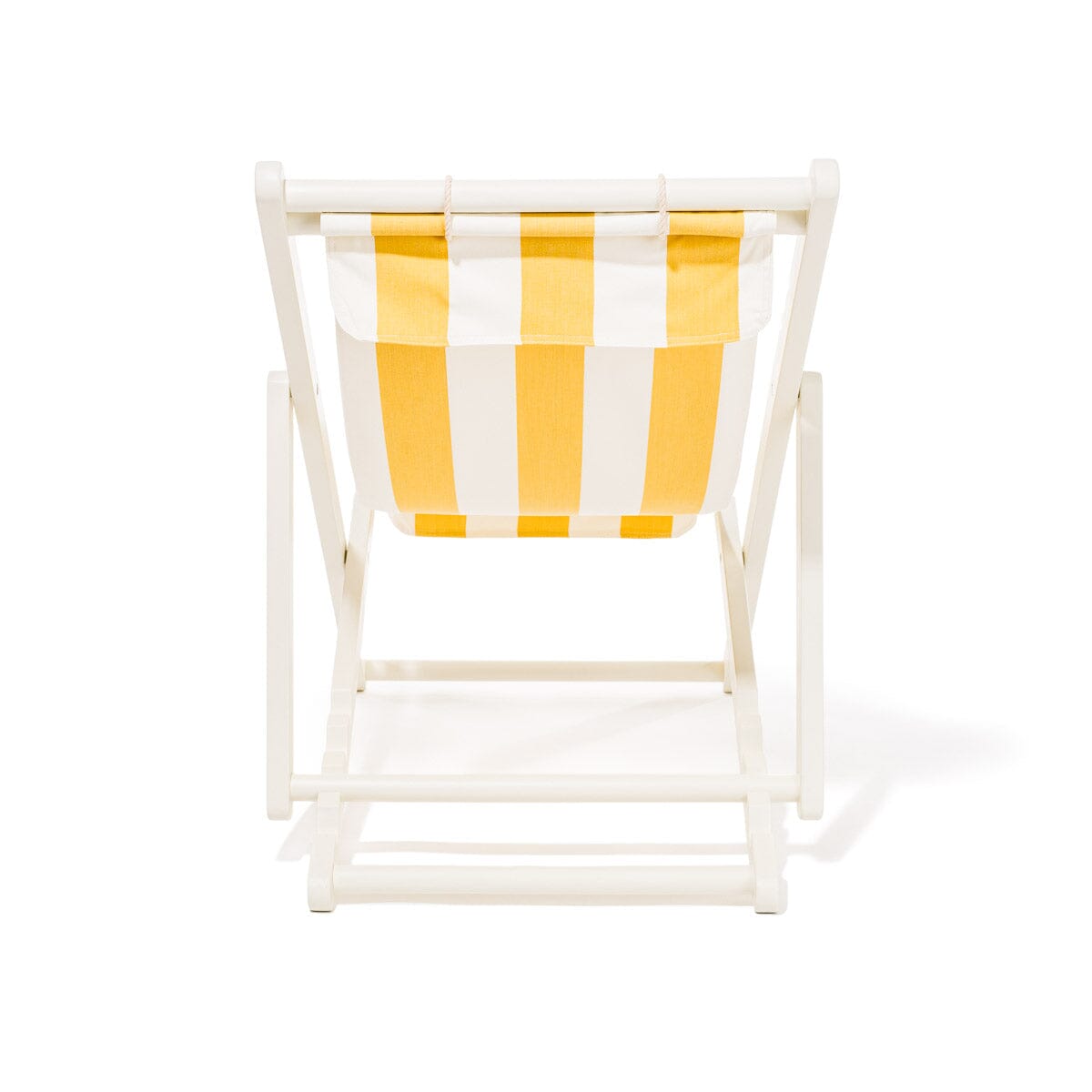 The Sling Chair - Acacia White - Crew Mimosa Yellow Stripe Sling Chair Business & Pleasure Co.