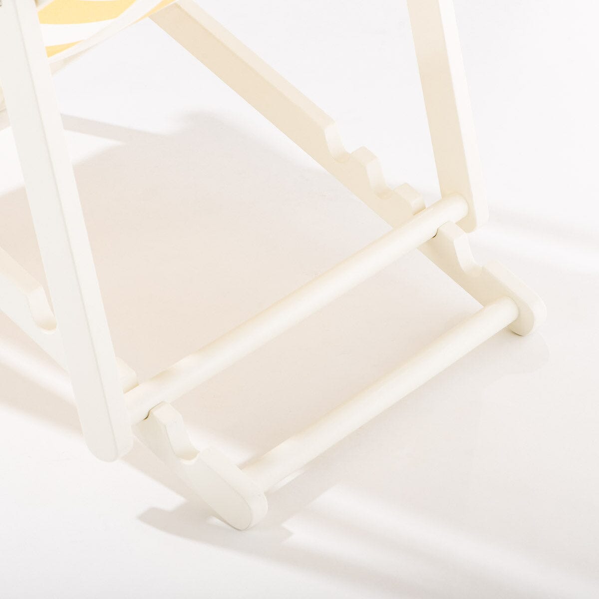 The Sling Chair - Acacia White - Crew Mimosa Yellow Stripe Sling Chair Business & Pleasure Co.