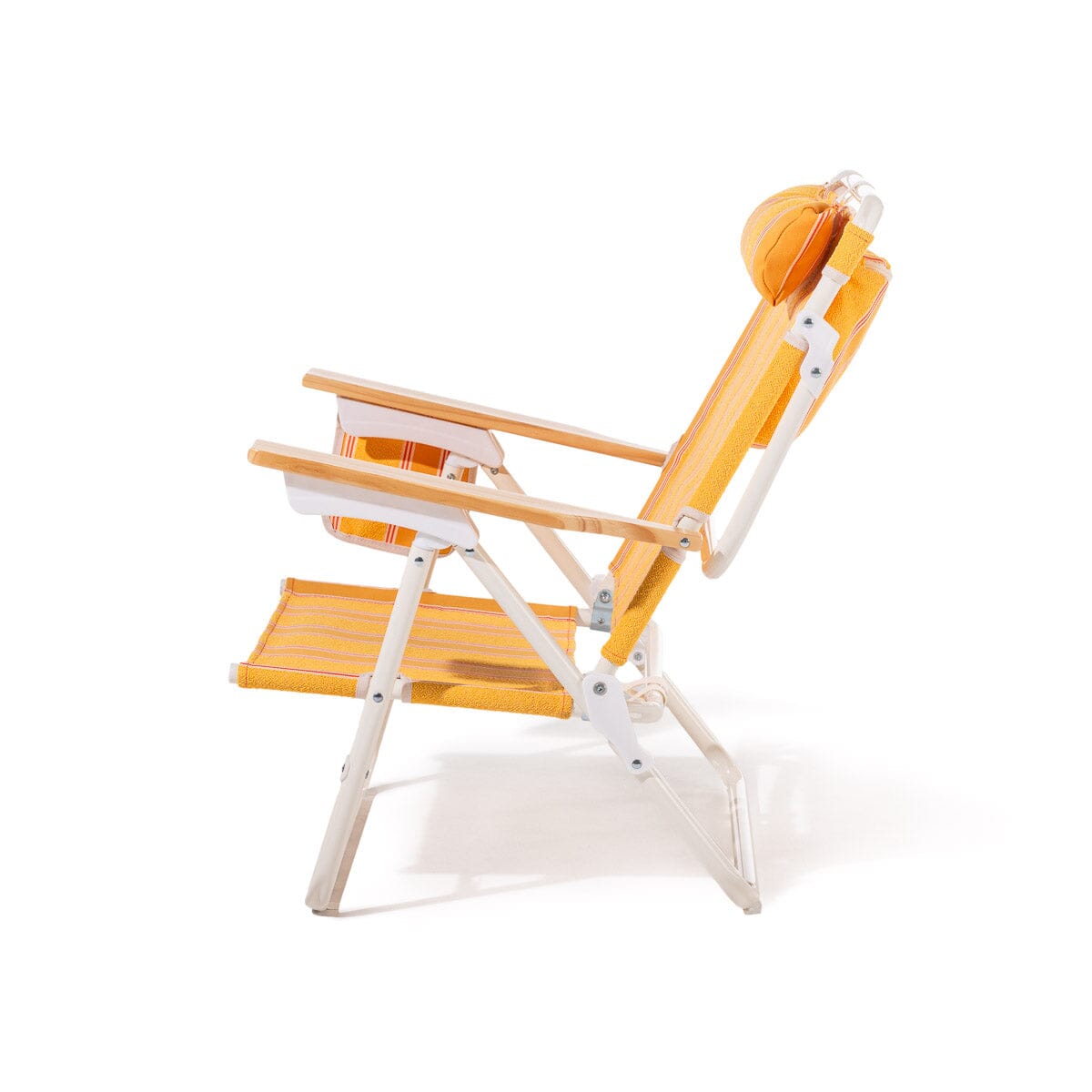 The Penny Chair - Bistro Papaya Stripe Penny Chair Business & Pleasure Co Aus