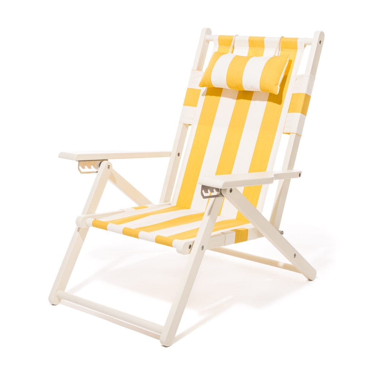 The Tommy Chair - Acacia White - Crew Mimosa Yellow Stripe Tommy Chair Business & Pleasure Co.
