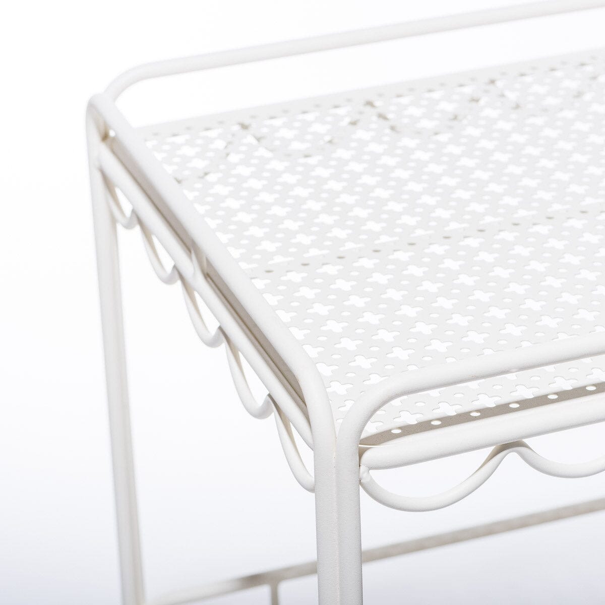 The Al Fresco Bar Cart - Antique White Al Fresco Bar Cart Business & Pleasure Co Aus