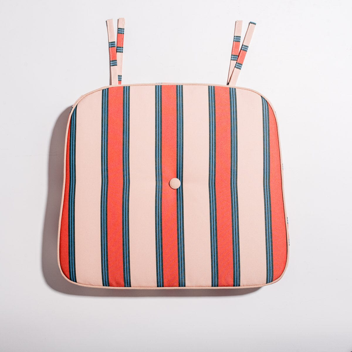 The Al Fresco Chair Cushion - Bistro Dusty Pink Stripe Al Fresco Chair Cushion Business & Pleasure Co Aus