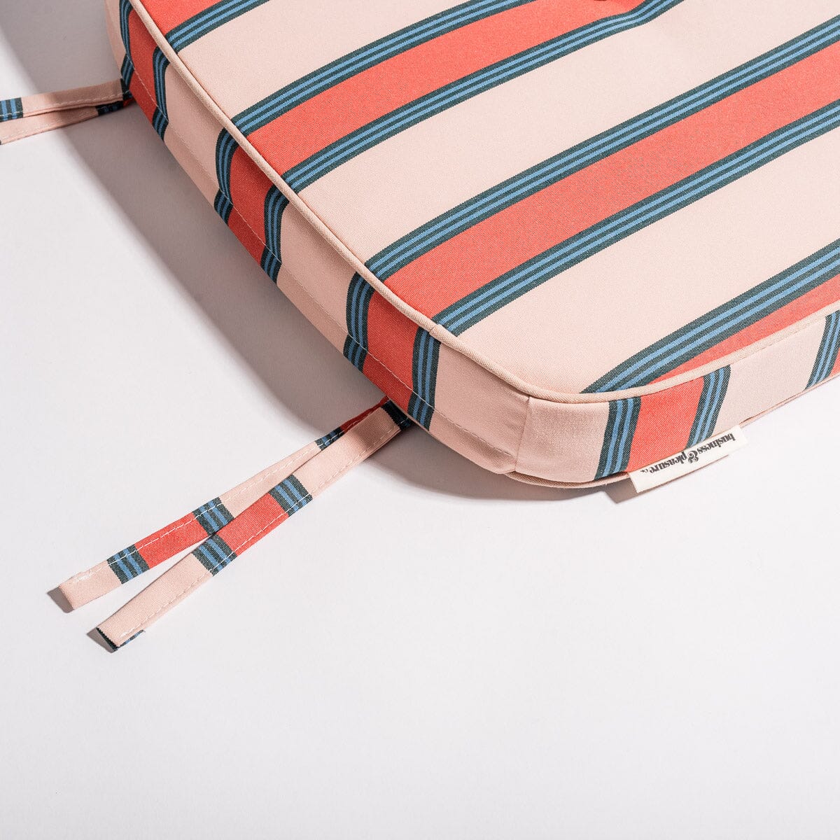 The Al Fresco Chair Cushion - Bistro Dusty Pink Stripe Al Fresco Chair Cushion Business & Pleasure Co Aus