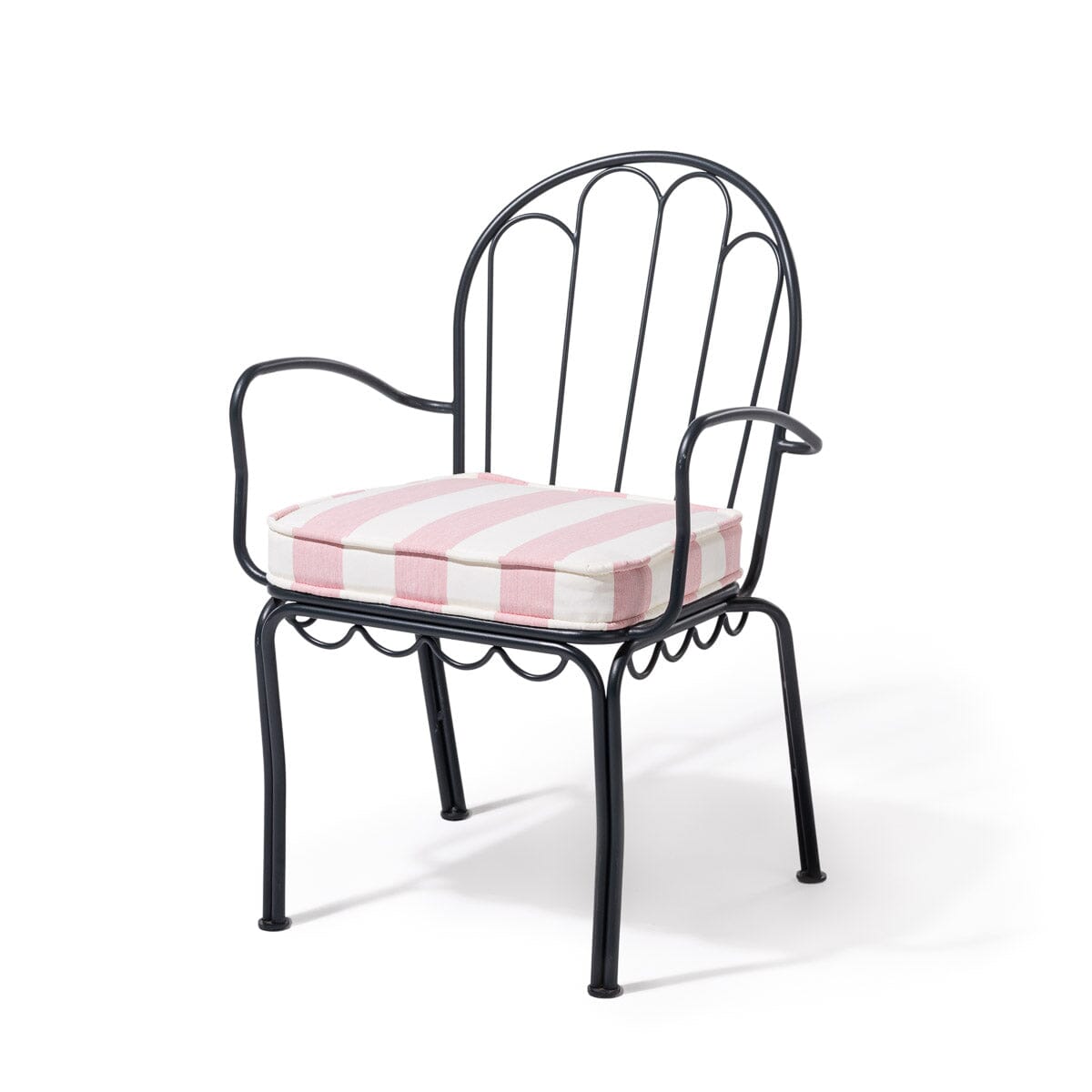 The Al Fresco Dining Chair Cushion - Crew Pink Stripe Al Fresco Dining Chair Cushion Business & Pleasure Co Aus