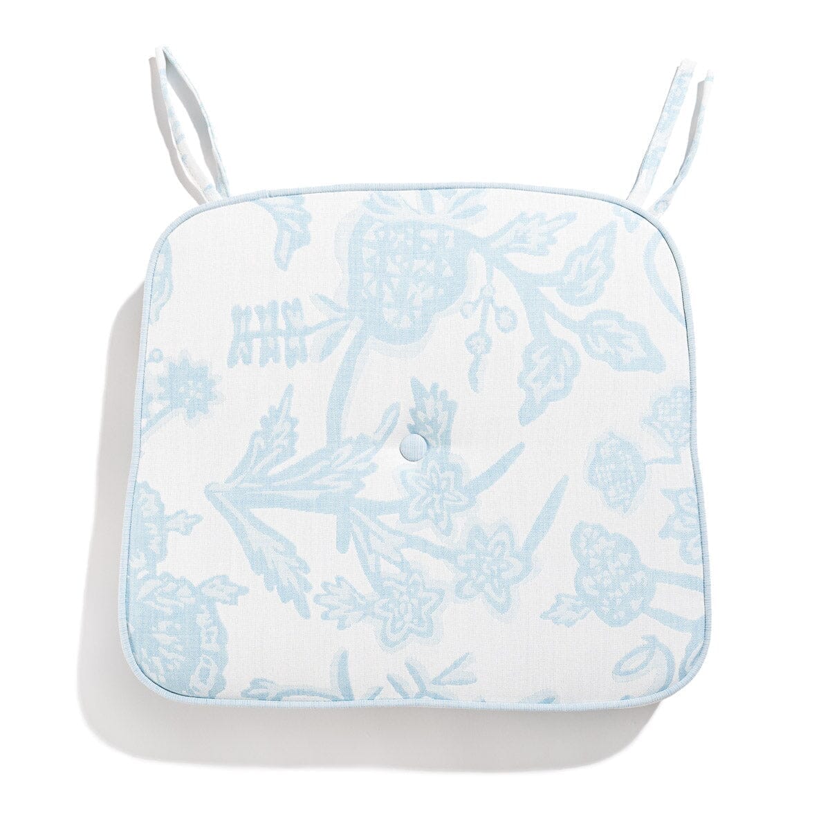 The Al Fresco Dining Chair Cushion - Hanalei Bay Blue Jacquard Al Fresco Dining Chair Cushion Business & Pleasure Co Aus
