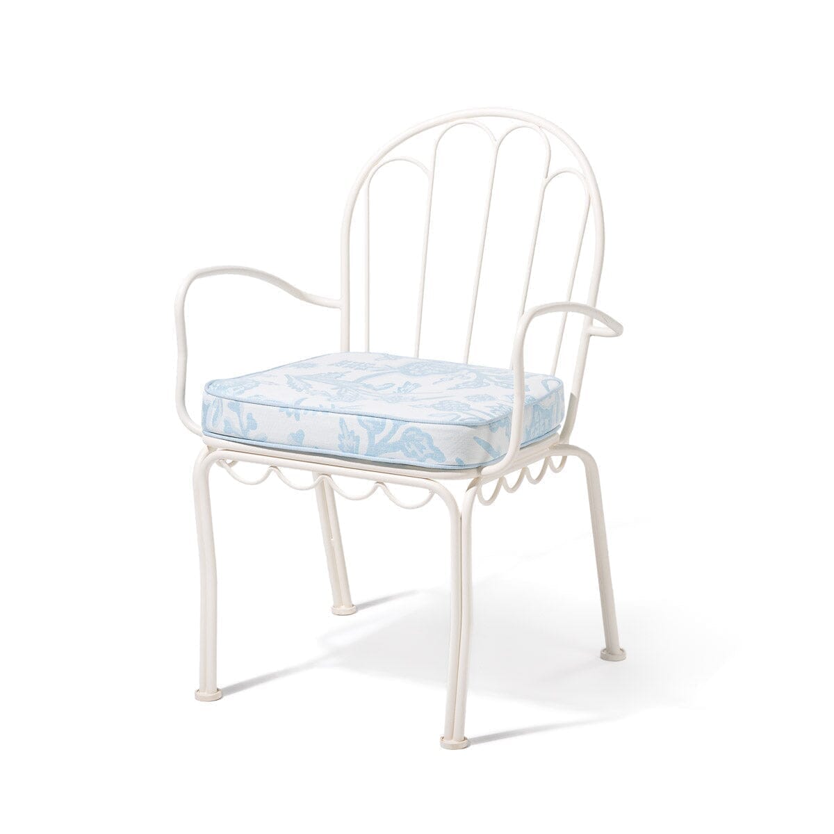 The Al Fresco Dining Chair Cushion - Hanalei Bay Blue Jacquard Al Fresco Dining Chair Cushion Business & Pleasure Co Aus