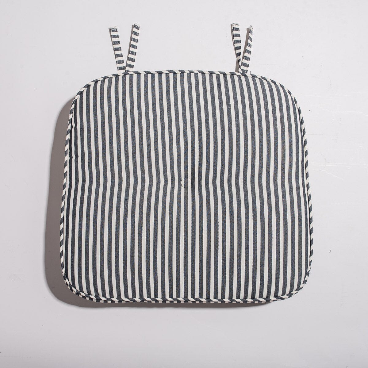 The Al Fresco Dining Chair in Lauren's Navy Stripe | Antique White Frame Al Fresco Dining Chair Business & Pleasure Co Aus