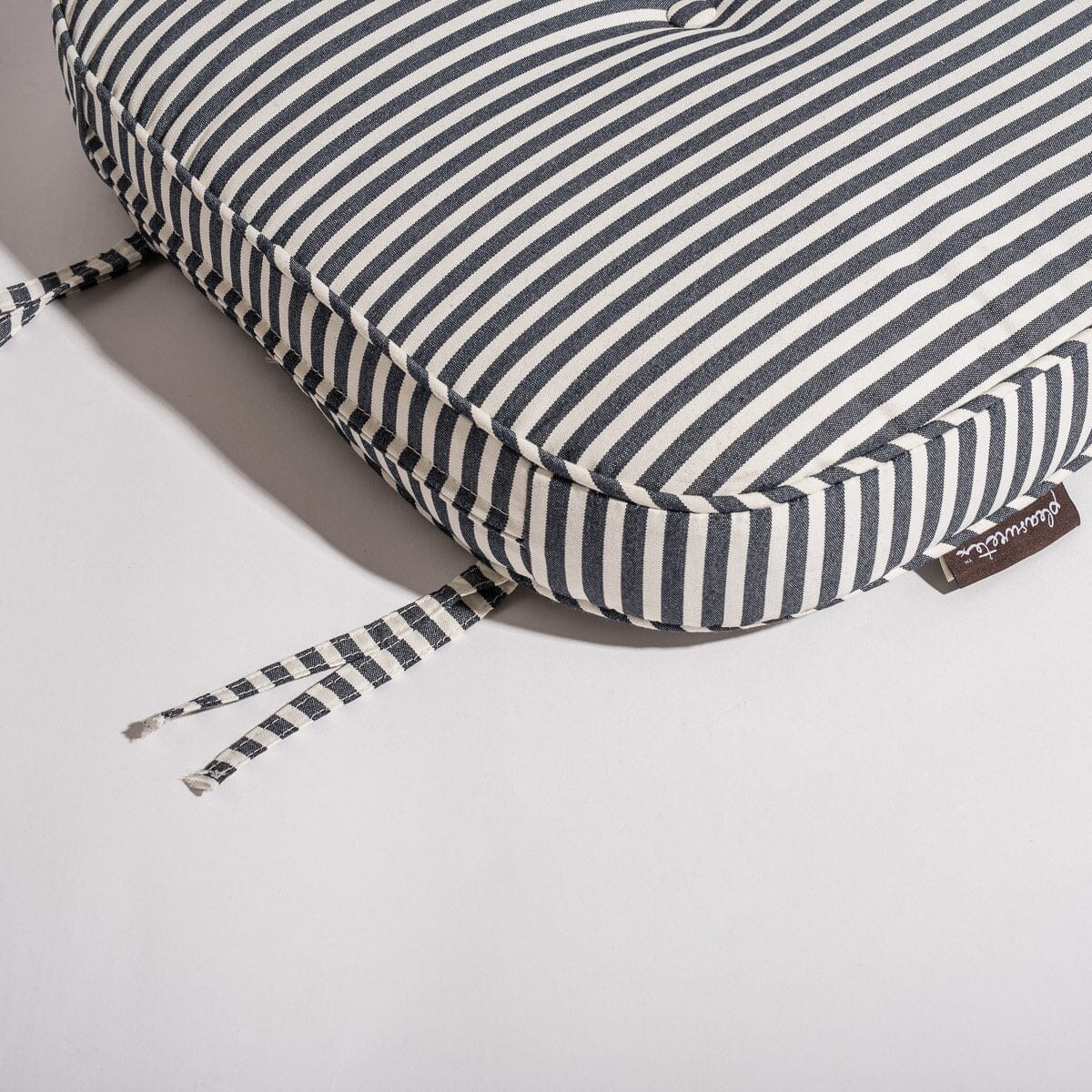 The Al Fresco Dining Chair in Lauren's Navy Stripe | Antique White Frame Al Fresco Dining Chair Business & Pleasure Co Aus