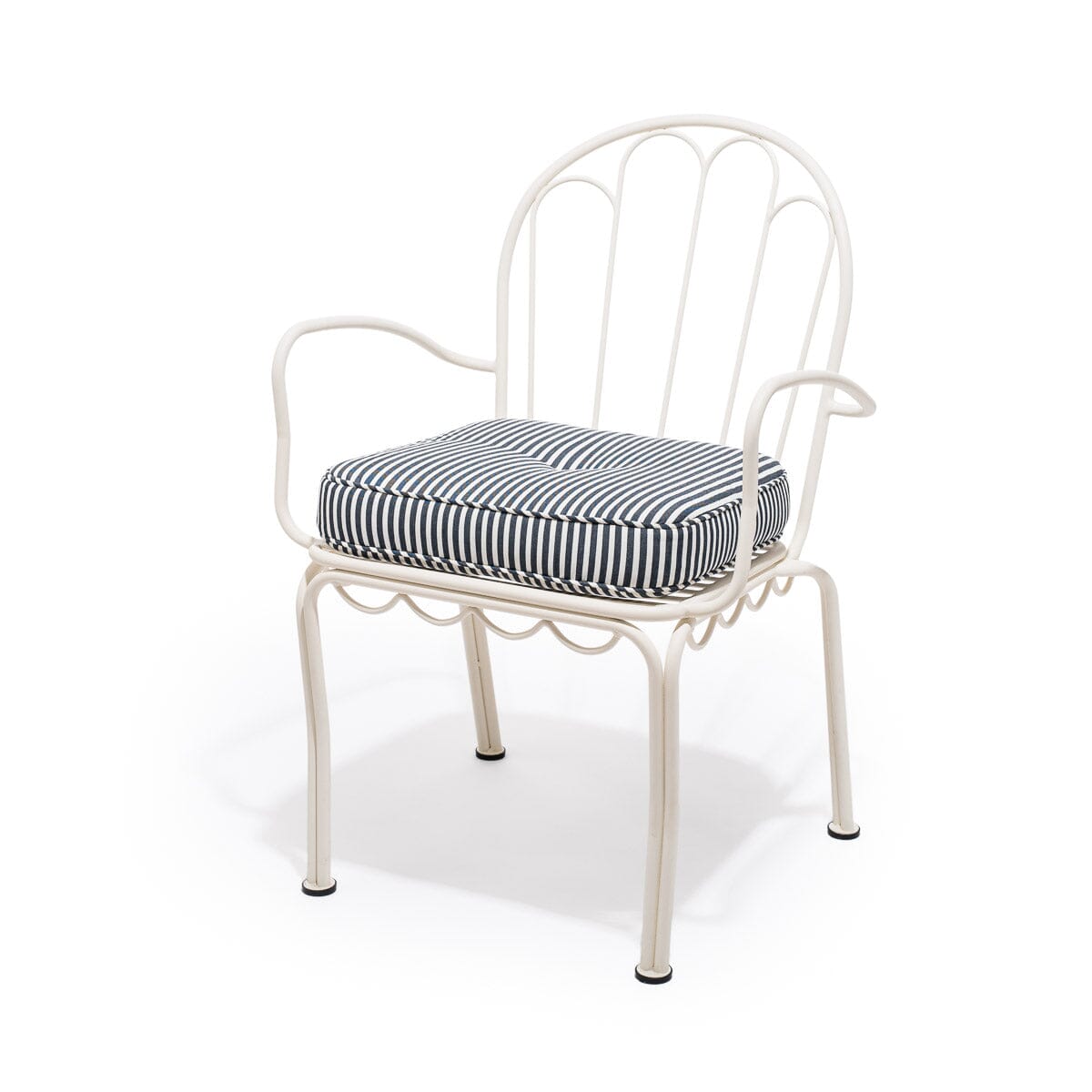 The Al Fresco Chair Cushion - Lauren's Navy Stripe Al Fresco Chair Cushion Business & Pleasure Co Aus