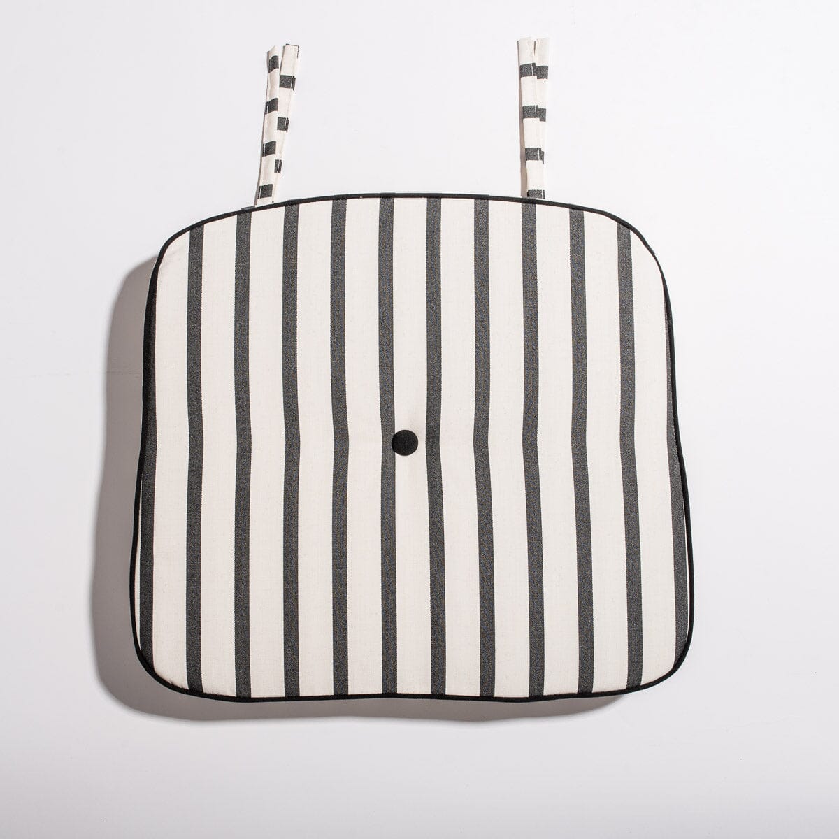 The Al Fresco Chair Cushion - Monaco Black Stripe Al Fresco Chair Cushion Business & Pleasure Co Aus
