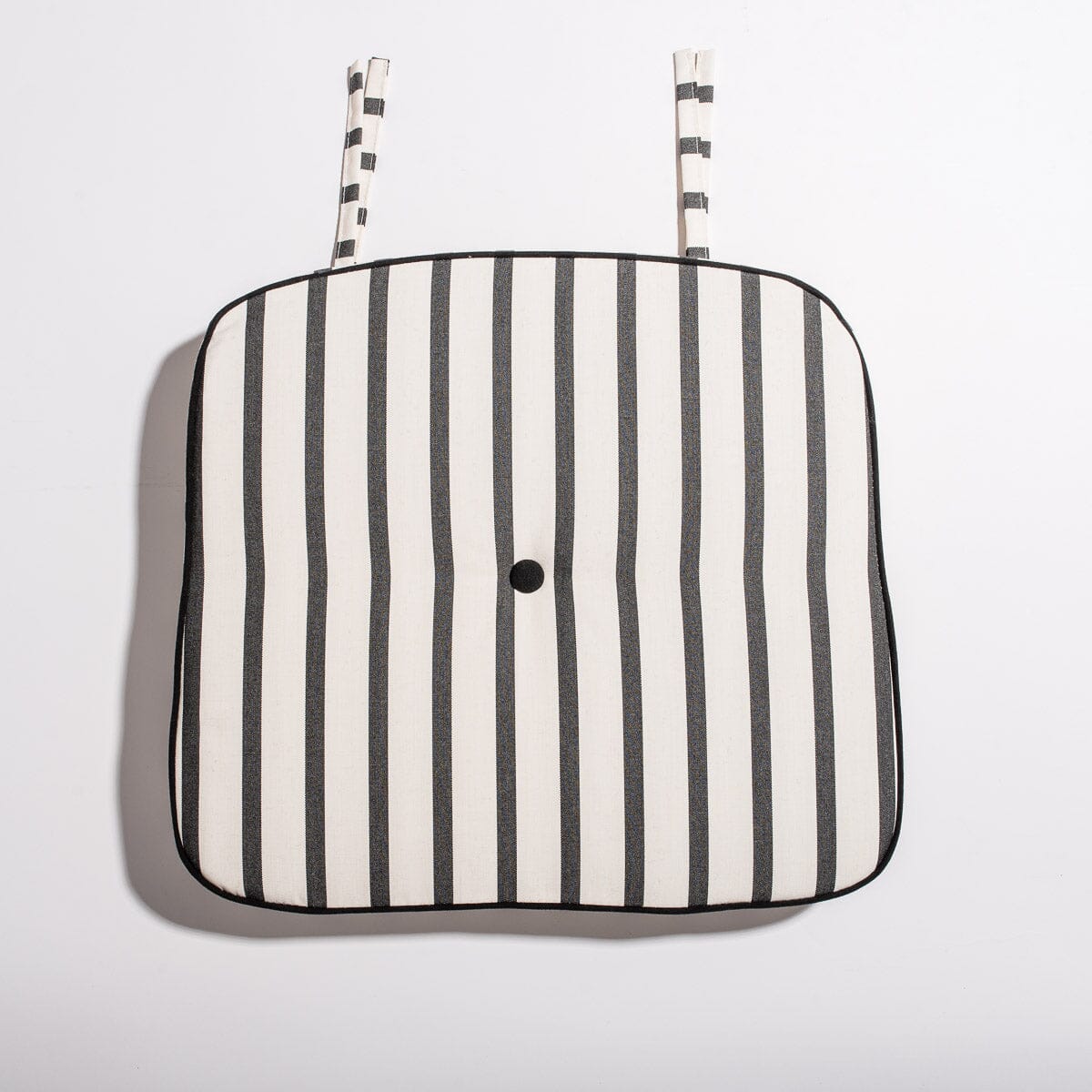 The Al Fresco Chair Cushion - Monaco Black Stripe Al Fresco Chair Cushion Business & Pleasure Co Aus 