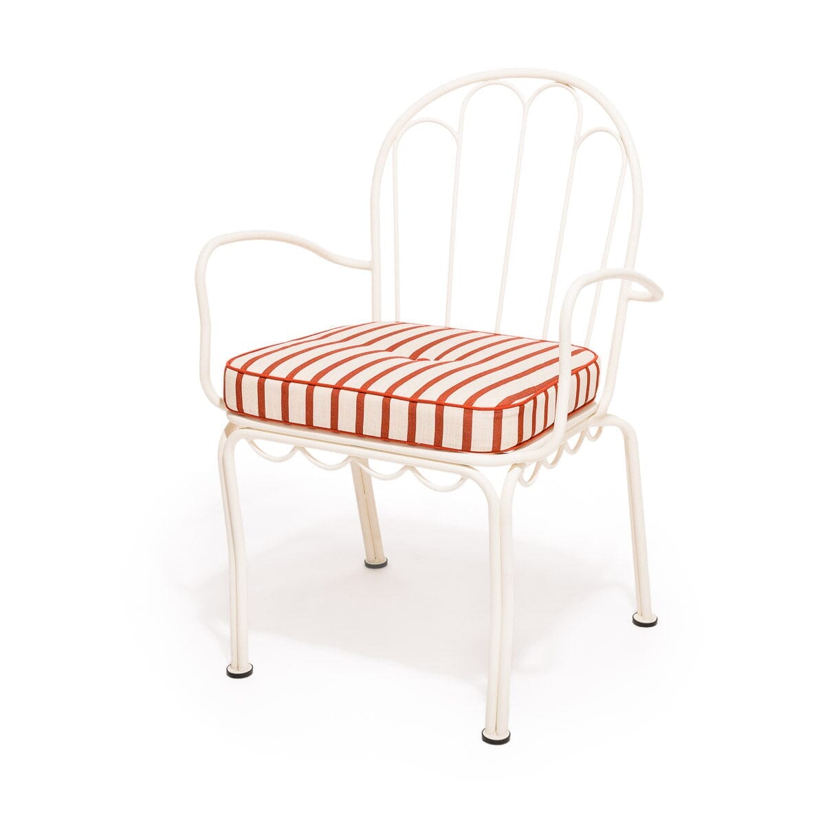 The Al Fresco Dining Chair Cushion - Monaco Le Sirenuse Stripe Al Fresco Chair Cushion Business & Pleasure Co.