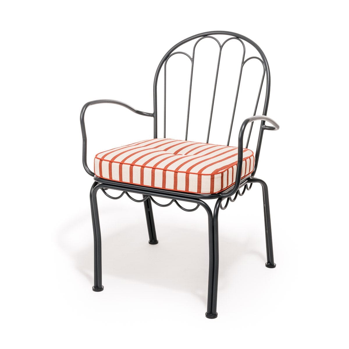 The Al Fresco Dining Chair Cushion - Monaco Le Sirenuse Stripe Al Fresco Chair Cushion Business & Pleasure Co.