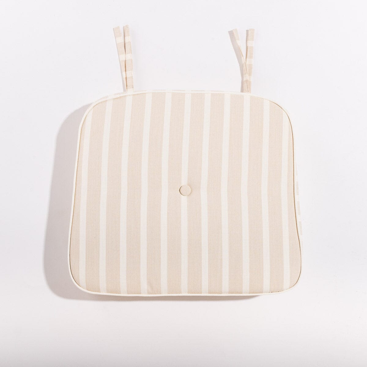 The Al Fresco Chair Cushion - Monaco Natural Stripe Al Fresco Chair Cushion Business & Pleasure Co Aus