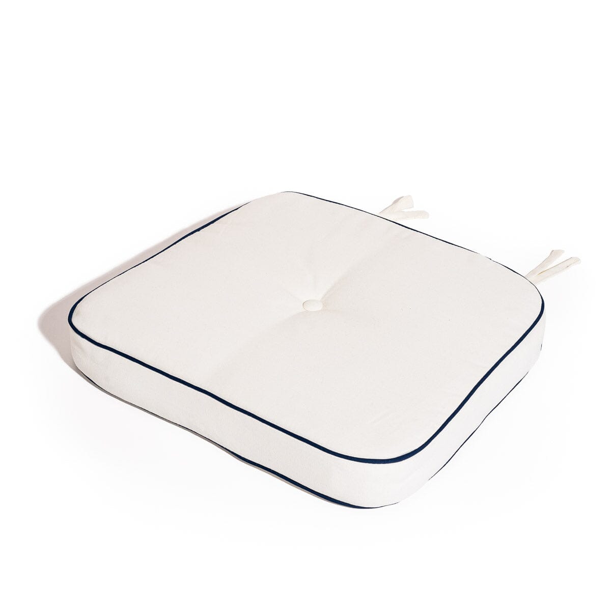 The Al Fresco Chair Cushion - Rivie White Al Fresco Chair Cushion Business & Pleasure Co Aus