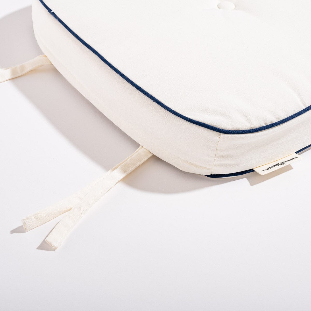 The Al Fresco Chair Cushion - Rivie White Al Fresco Chair Cushion Business & Pleasure Co Aus