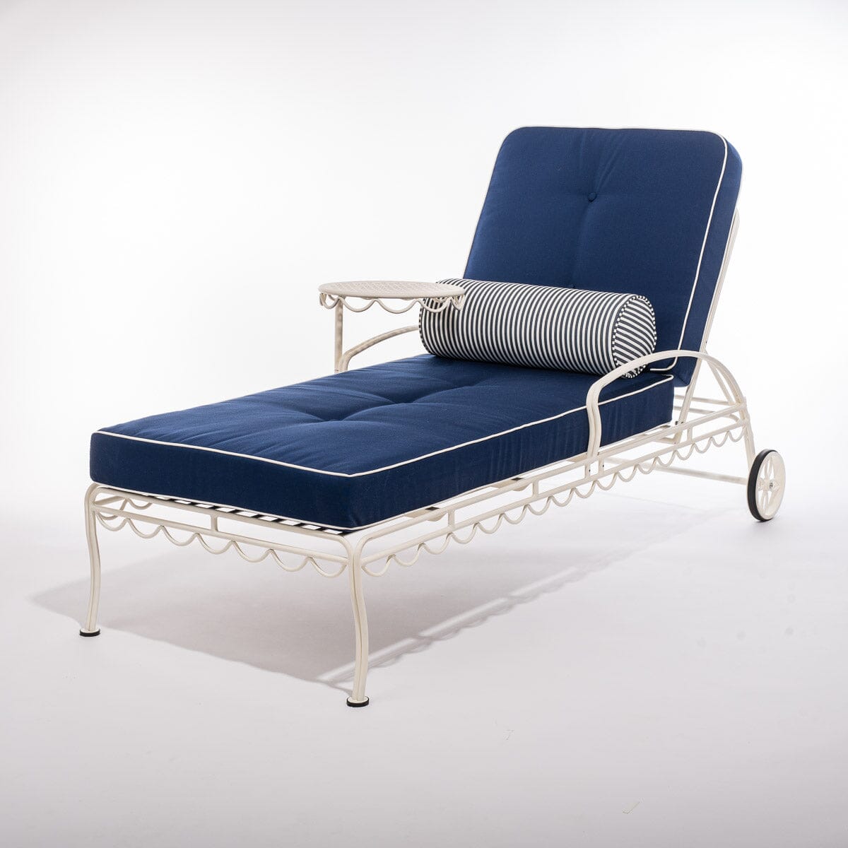 The Bolster Pillow - Laurens Navy Stripe Bolster Pillow Business & Pleasure Co Aus