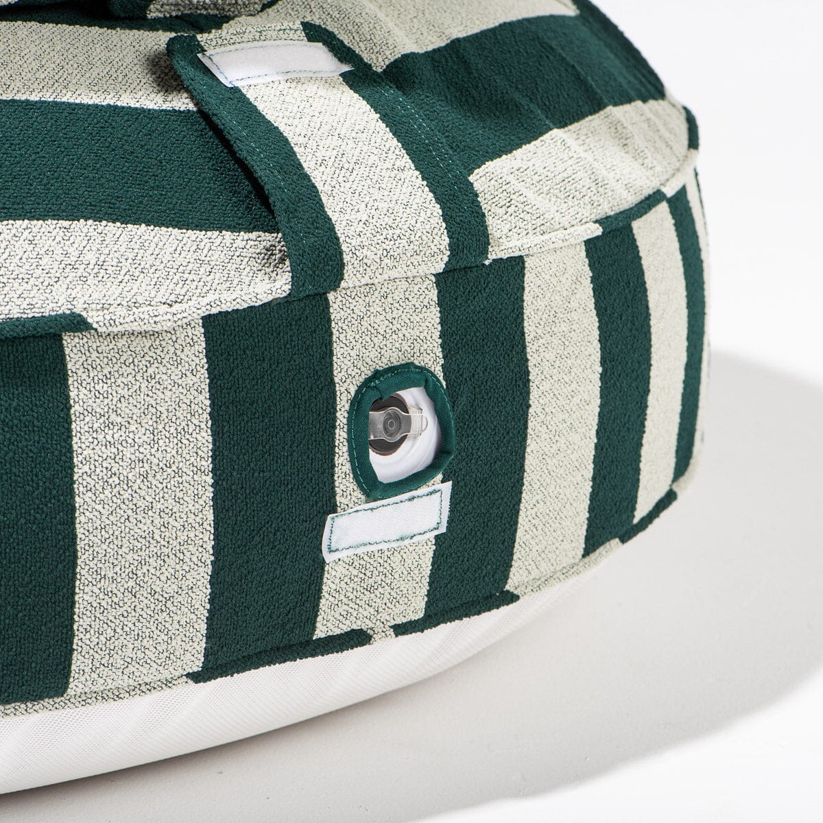 The Canvas Pool Ring - Terry Green Stripe Canvas Pool Ring Business & Pleasure Co Aus