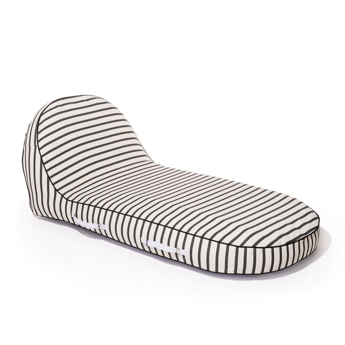 The Pool Lounger - Monaco Black Stripe Pool Lounger Business & Pleasure Co Aus