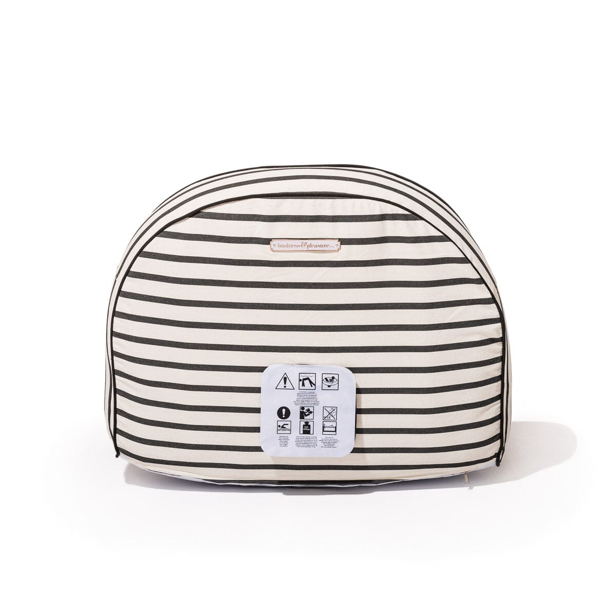 The Pool Lounger - Monaco Black Stripe Pool Lounger Business & Pleasure Co Aus