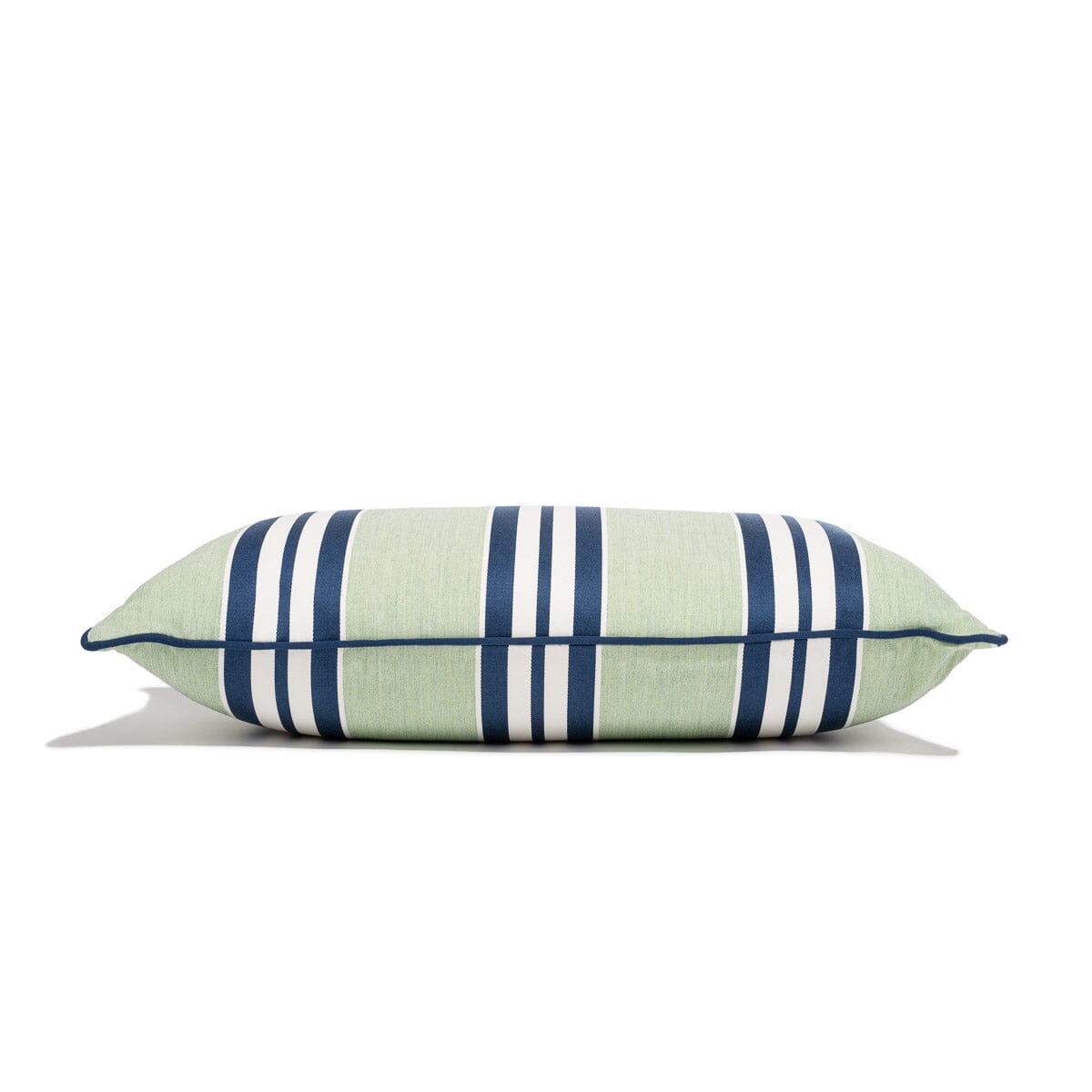 The Rectangle Throw Pillow x Julia Berolzheimer in Green Stripes Rectangle Throw Pillow B&P Co. x Julia Berolzheimer
