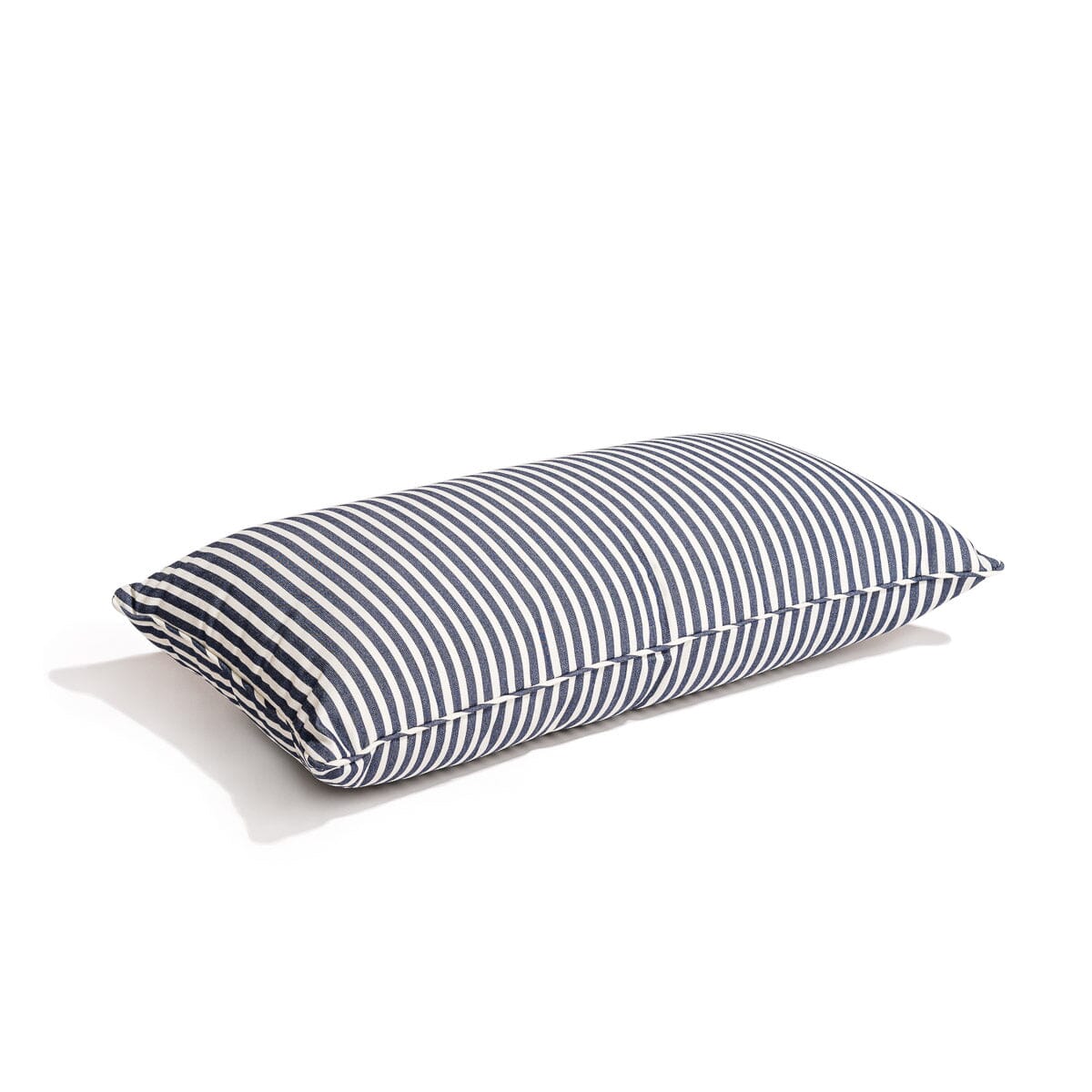 The Rectangle Throw Pillow - Lauren's Navy Stripe Rectangle Throw Pillow Business & Pleasure Co Aus