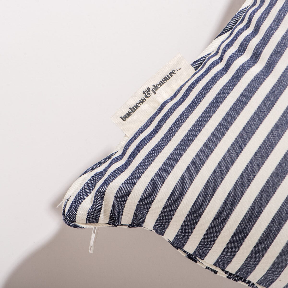 The Rectangle Throw Pillow - Lauren's Navy Stripe Rectangle Throw Pillow Business & Pleasure Co Aus
