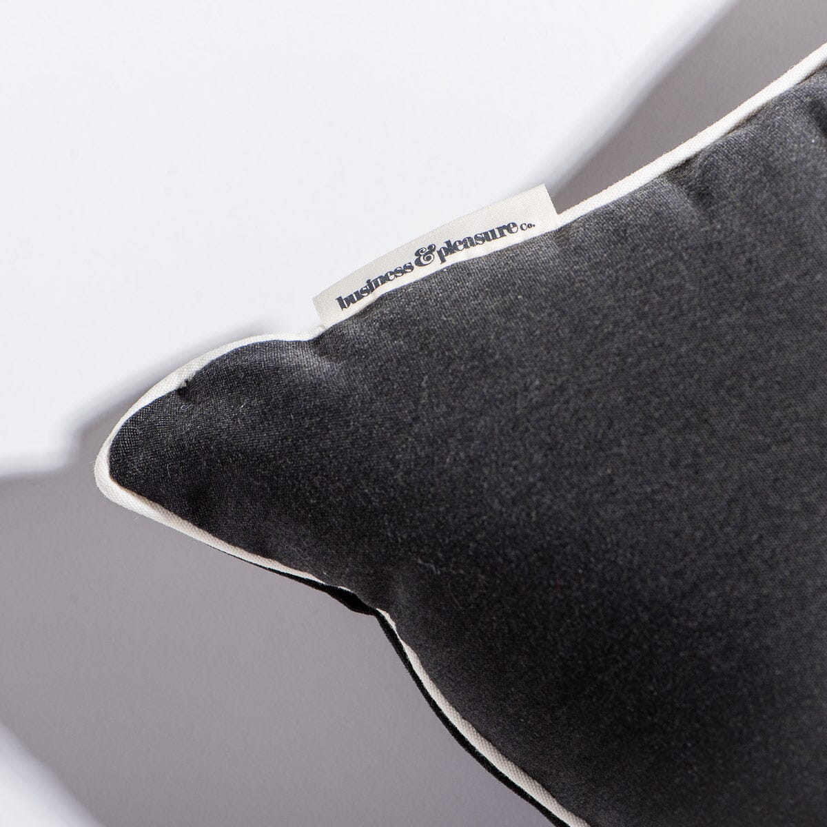 The Rectangle Throw Pillow - Rivie Black Rectangle Throw Pillow Business & Pleasure Co Aus