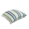 Swatch for The Euro Throw Pillow x Julia Berolzheimer in Green Stripes