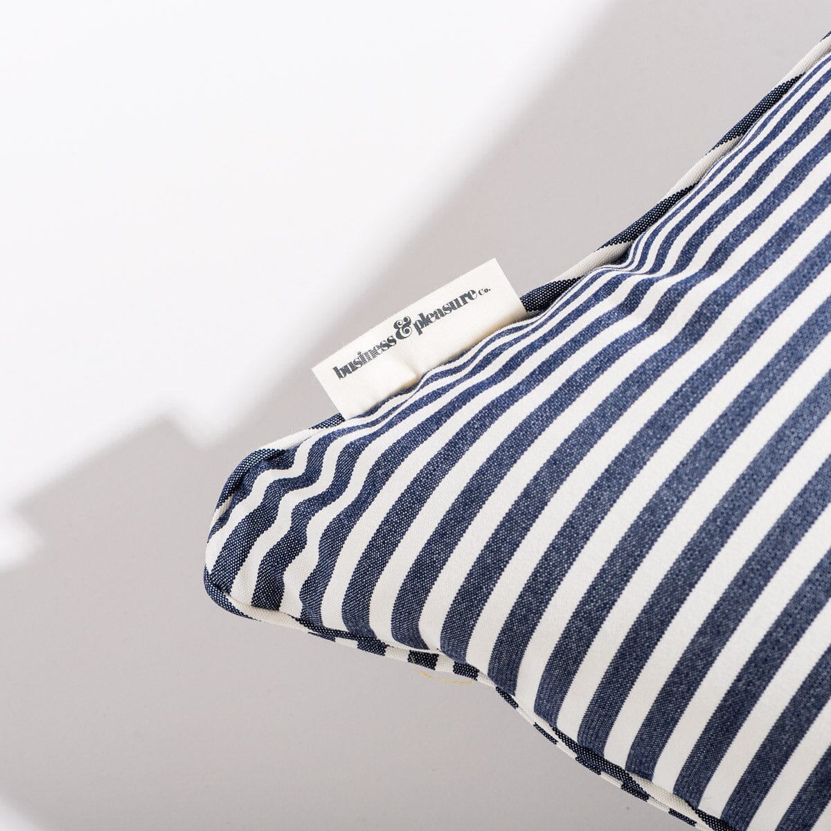 The Euro Throw Pillow - Lauren's Navy Stripe Euro Throw Pillow Business & Pleasure Co Aus