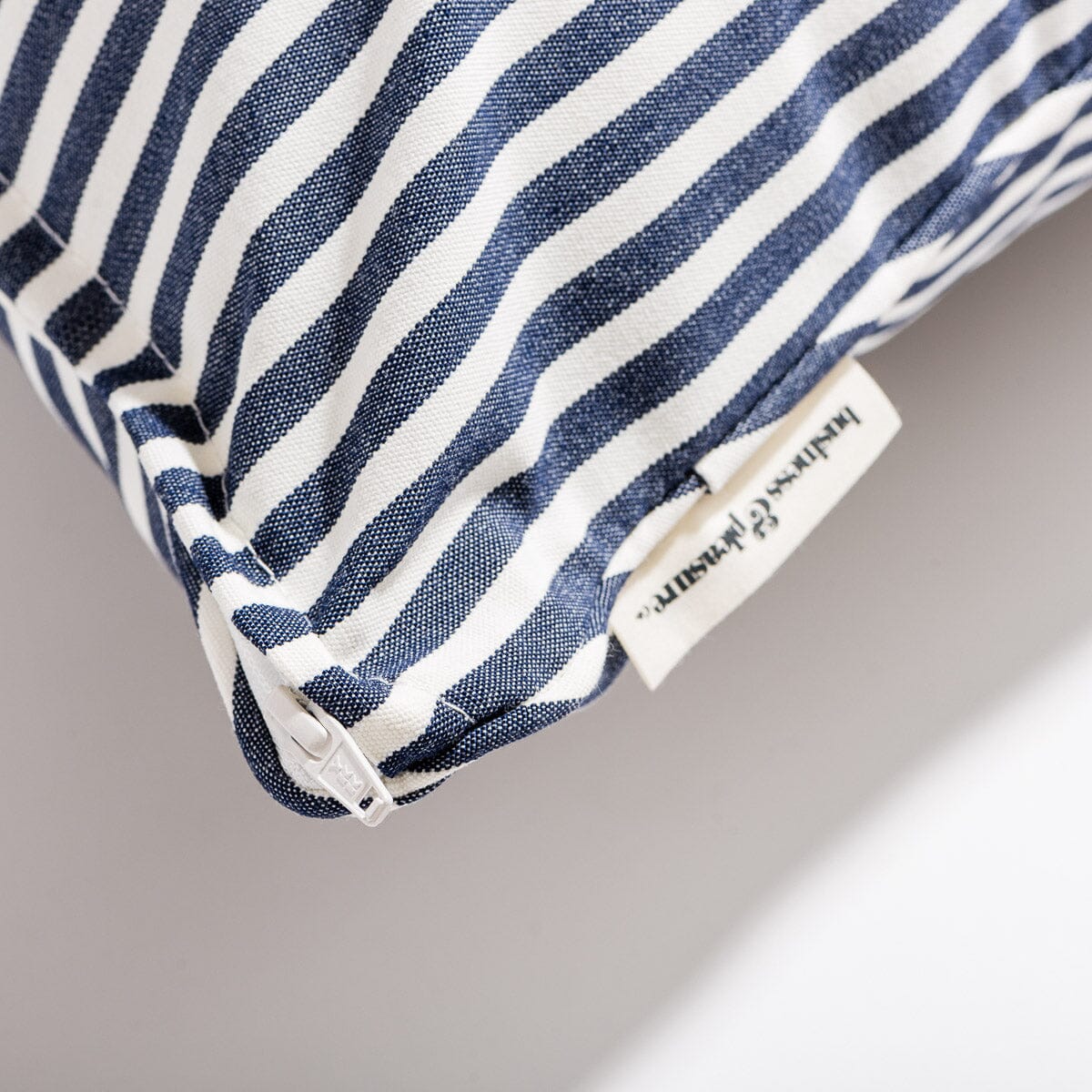 The Euro Throw Pillow - Laurens Navy Stripe Euro Throw Pillow Business & Pleasure Co Aus