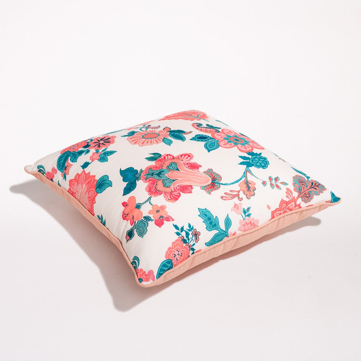 The Euro Throw Pillow - Paisley Bay Palm Pink Euro Throw Pillow Business & Pleasure Co Aus