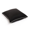 Swatch for The Euro Throw Pillow - Rivie Black