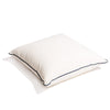 Swatch for The Euro Throw Pillow - Rivie White
