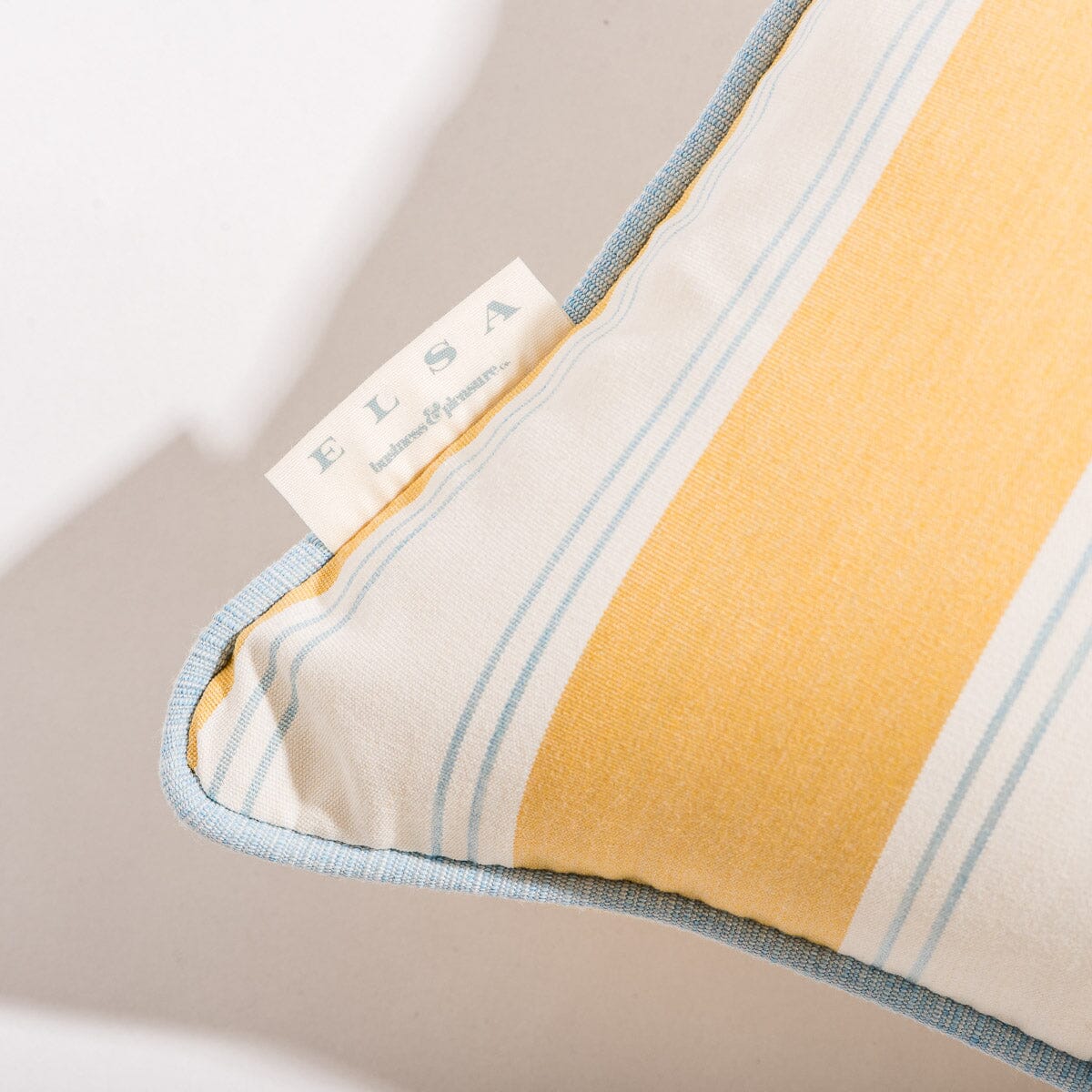 The Euro Throw Pillow - Tuuli Stripe Yellow Euro Throw Pillow Business & Pleasure Co.