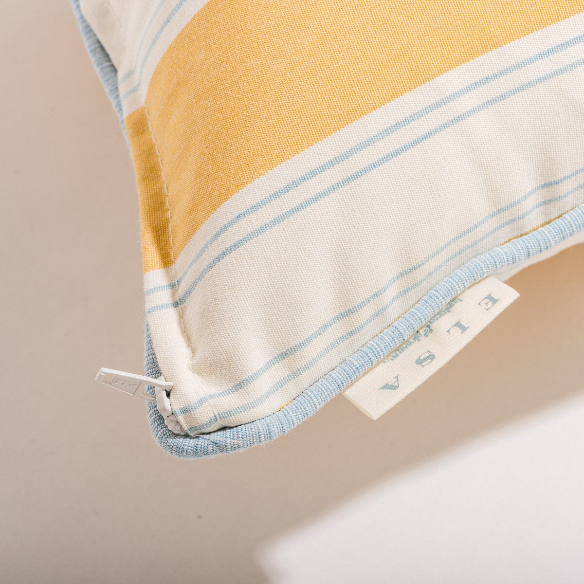 The Euro Throw Pillow - Tuuli Stripe Yellow Euro Throw Pillow Business & Pleasure Co.