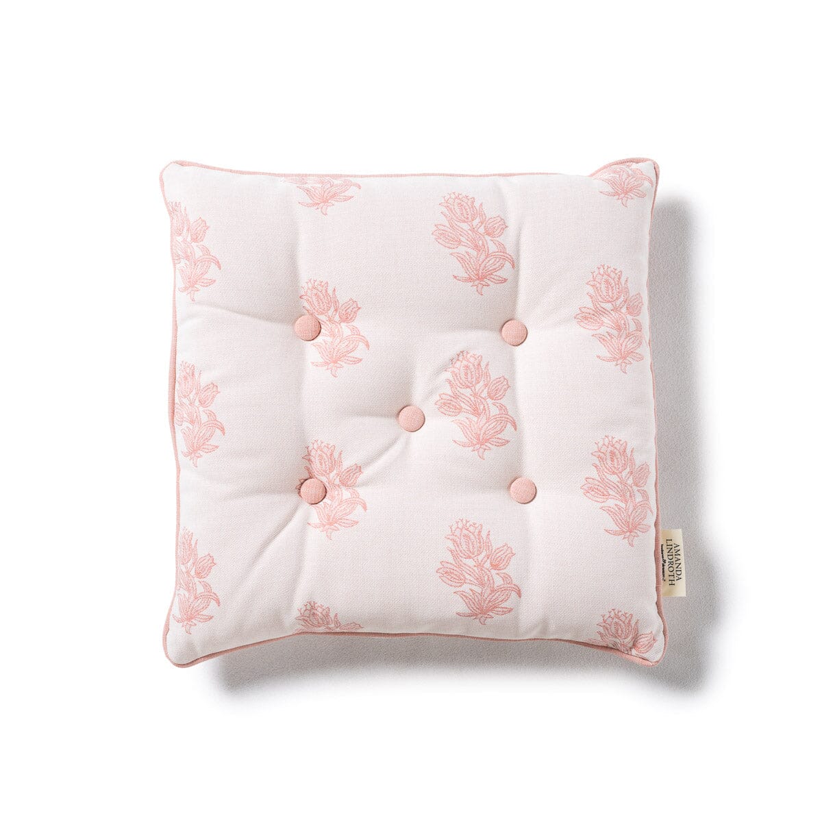 The Small Square Throw Pillow by Amanda Lindroth Small Square Throw B&P by Amanda Lindroth Jaipur Pink