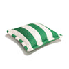 Swatch for The Small Square Throw Pillow - Crew Canyon Green Stripe
