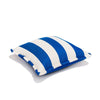 Swatch for The Small Square Throw Pillow - Crew Mediterranean Blue Stripe