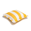 Swatch for The Small Square Throw Pillow - Crew Mimosa Yellow Stripe