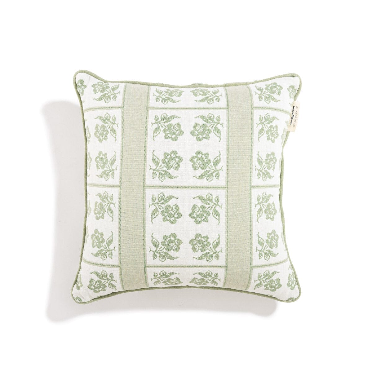 The Small Square Throw Pillow x Julia Berolzheimer in Jacquard Small Square Throw Pillow B&P Co. x Julia Berolzheimer