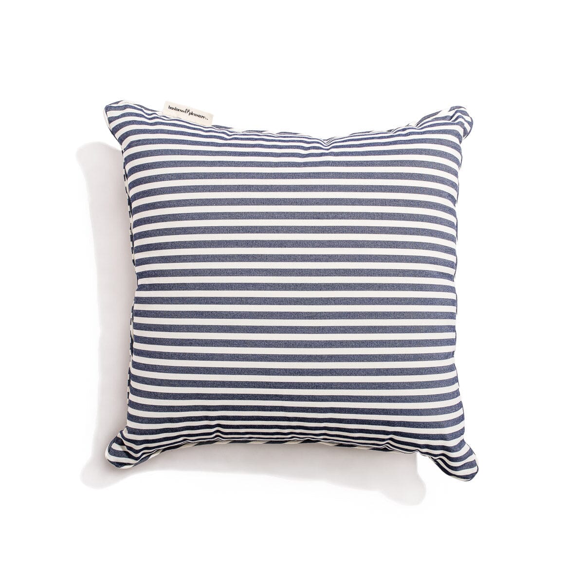 The Small Square Throw Pillow - Lauren's Navy Stripe Small Square Throw Pillow Business & Pleasure Co Aus