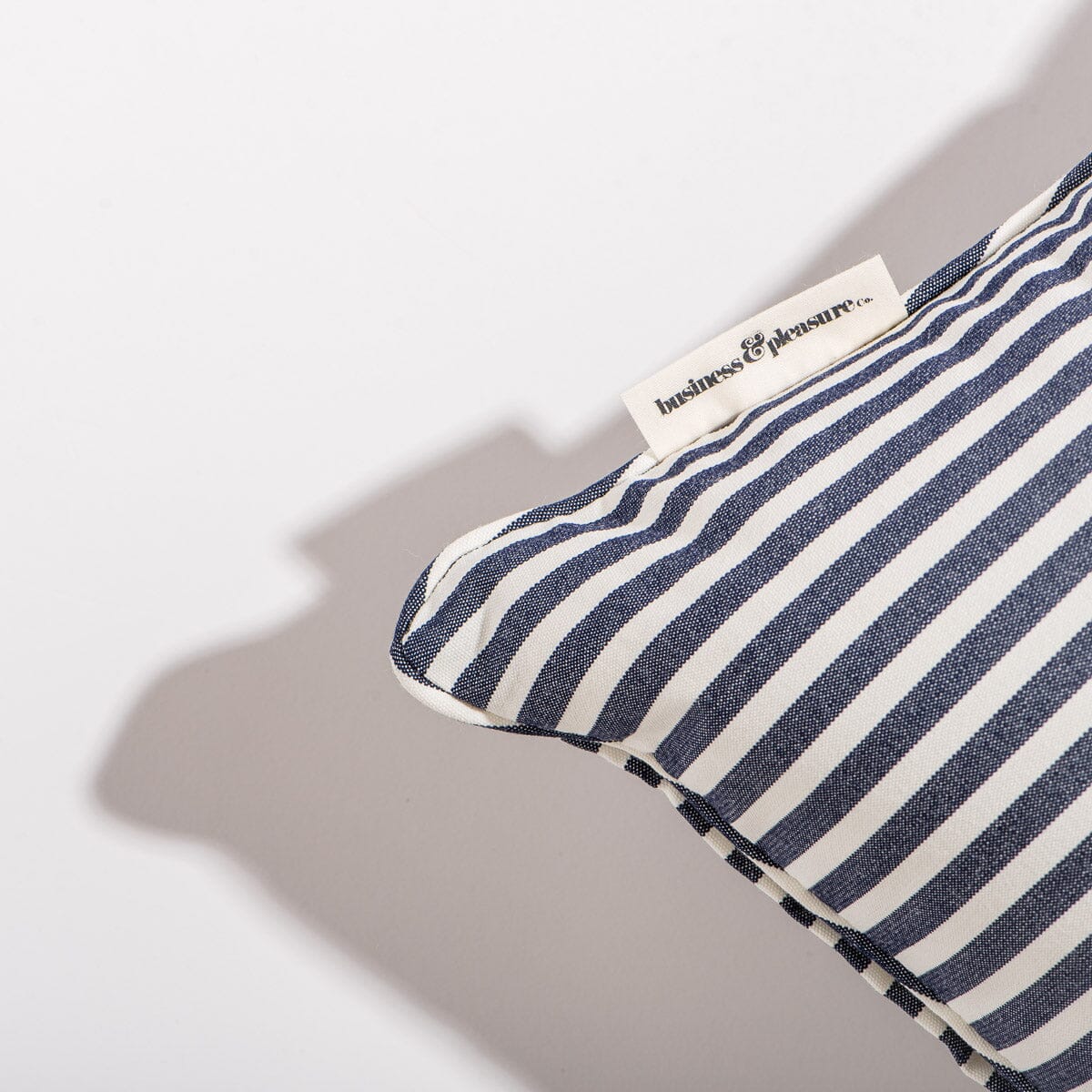 The Small Square Throw Pillow - Lauren's Navy Stripe Small Square Throw Pillow Business & Pleasure Co Aus