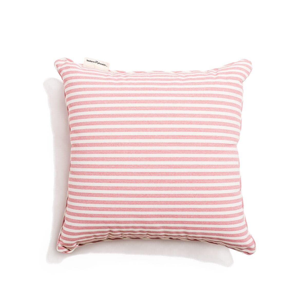 The Small Square Throw Pillow - Lauren's Pink Stripe Small Square Throw Pillow Business & Pleasure Co Aus