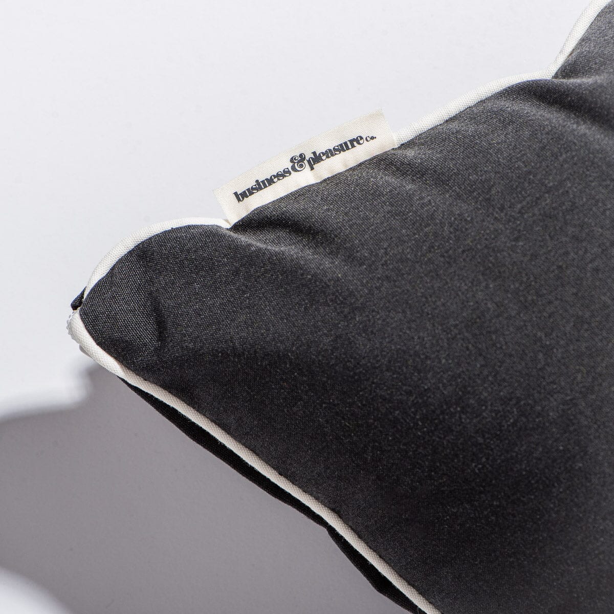 The Small Square Throw Pillow - Rivie Black Small Square Throw Business & Pleasure Co Aus